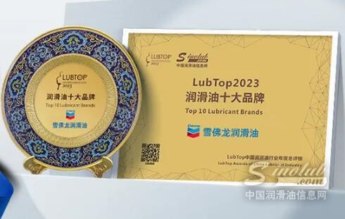 载誉而归，雪佛龙润滑油斩获LubTop2023总评榜两项大奖