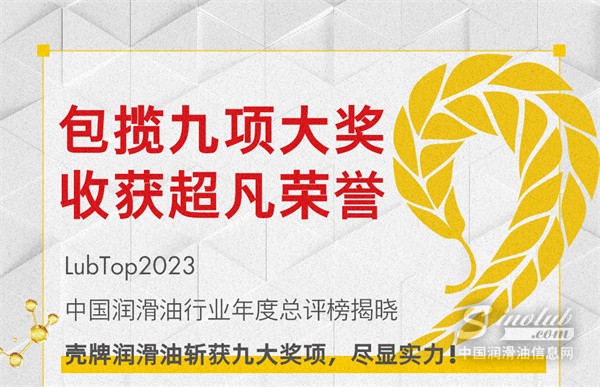 荣耀再续！壳牌劲霸斩获“LubTop2023年度受用户欢迎商用车润滑油”大奖！