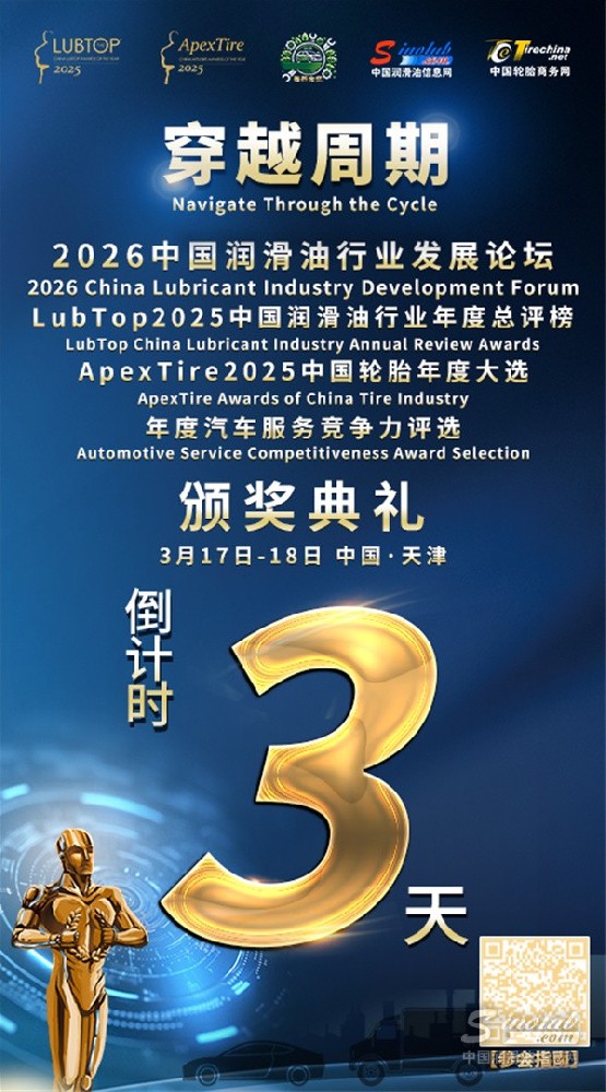 【LubTop2025】倒计时3天！属于中国润滑油行业的荣耀时刻，即将在天津揭幕