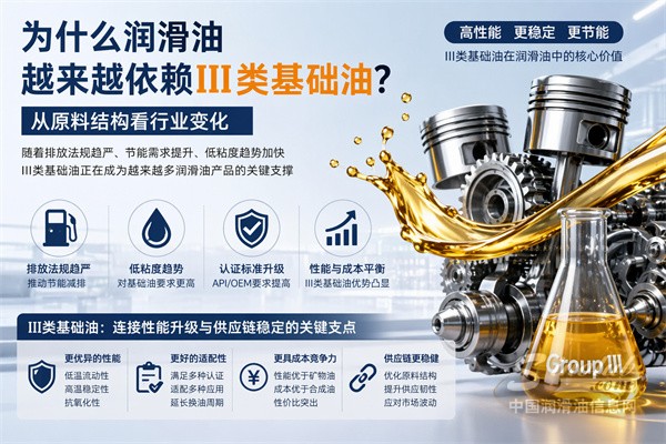 为什么润滑油越来越依赖III类基础油？关键原因不只是性能
