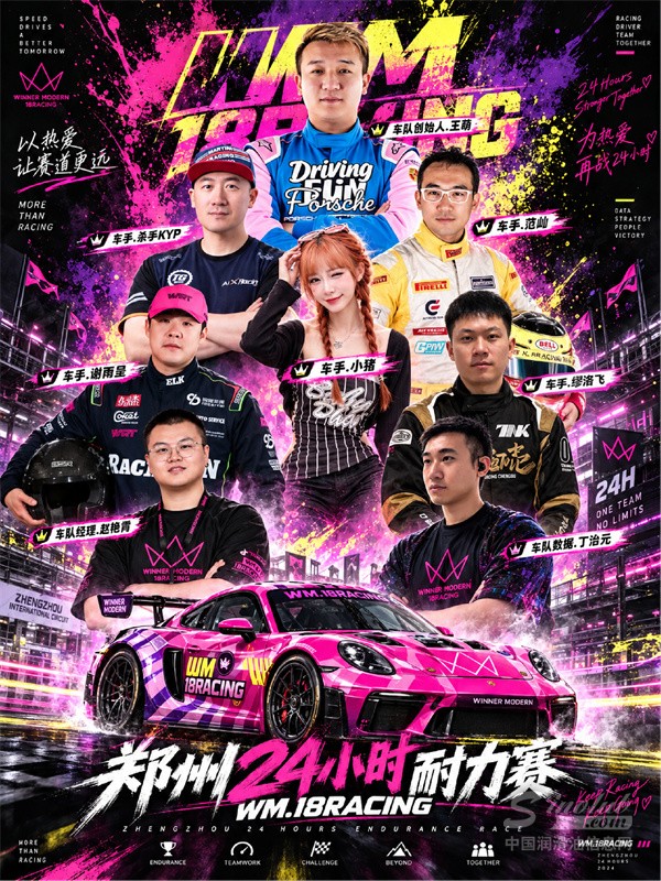 极速联袂，冠耀赛场！冠军®润滑油正式成为WM·18RACING冠名商征战郑州24小时耐力赛