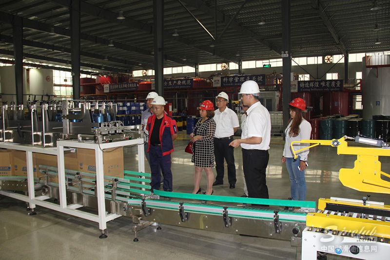 淄博金砖物流、同发物流参观考察奥吉星润滑油