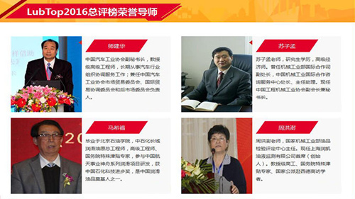 润滑油“奥斯卡”有哪些专家大腕？