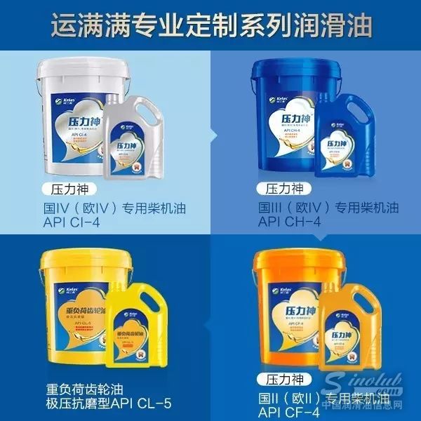 可兰素运满满定制系列润滑油新品上市啦！