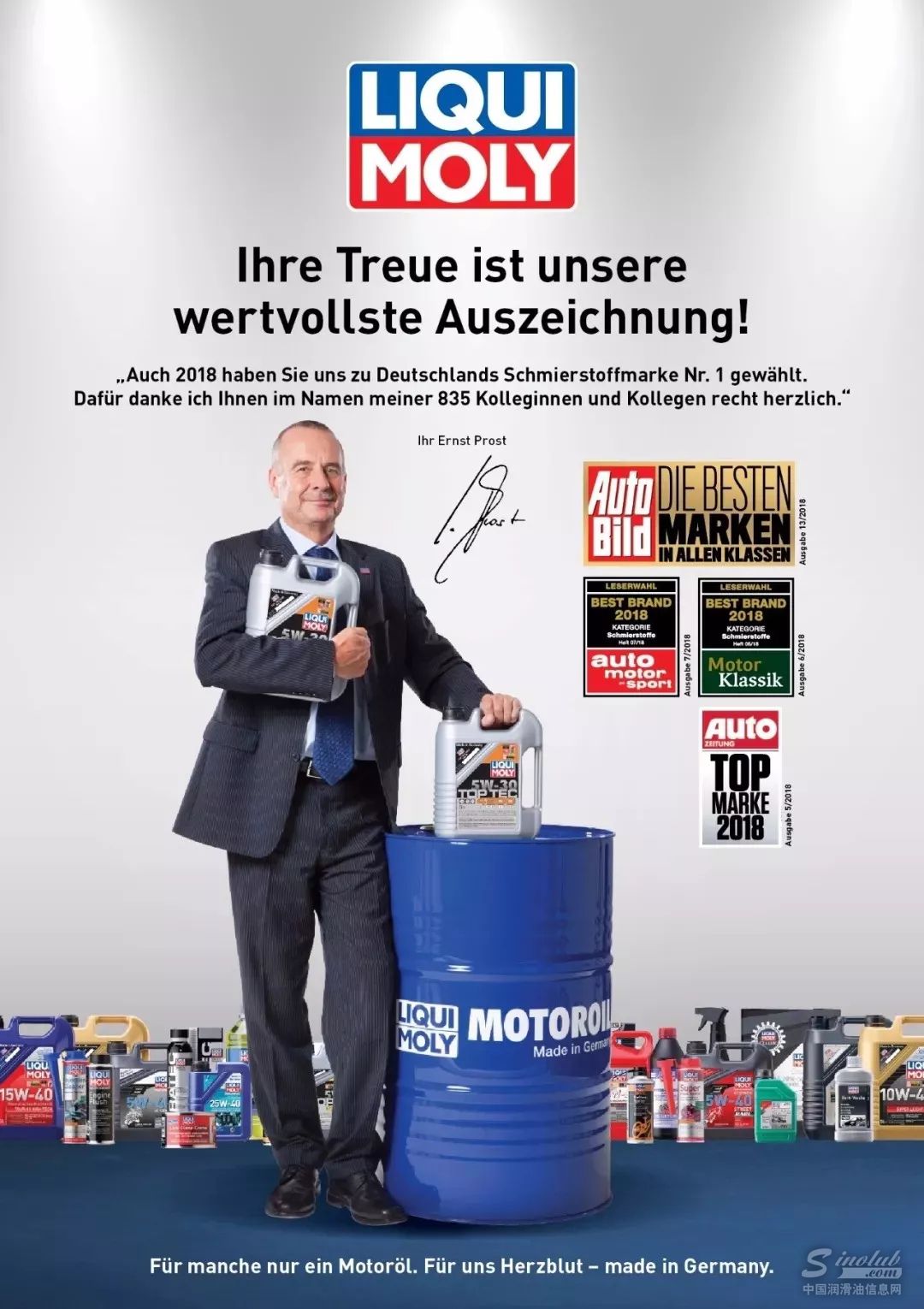 德国专业车手的选择——力魔第五次当选润滑油品类“BEST BRAND”！