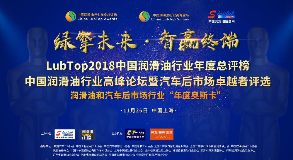 LubTop2018中国润滑油行业年度总评榜活动专题