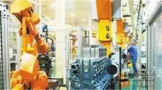 潍柴动力发动机生产线