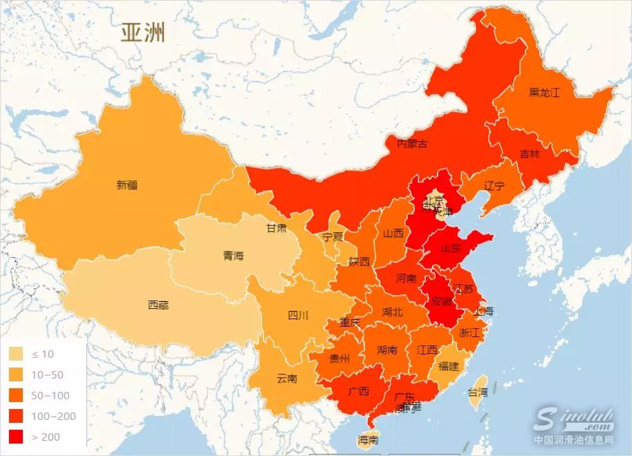 云店注册量热力图