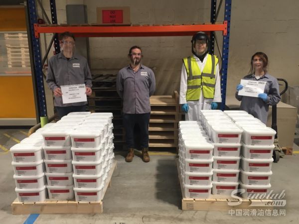 捐赠产品从朗盛位于英国萨德伯市的生产基地运往全球13个国家。