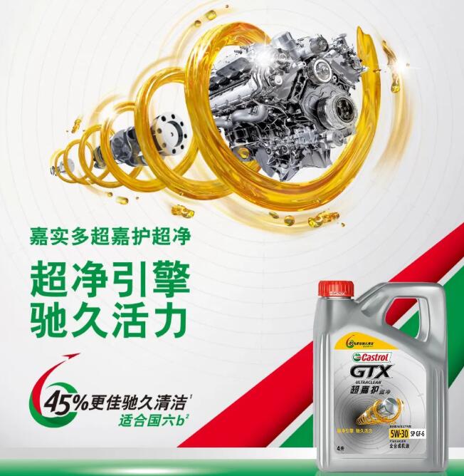 嘉实多超嘉护|5X清洁力 超净引擎 驰久活力 适合国六b及以下车型