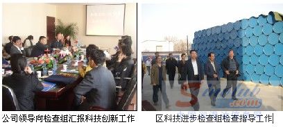 隆成翔石化被推举为科技进步标榜企业并接受检查