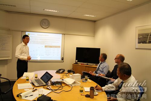 康普顿总经理王爱君一行访问路博润欧洲总部