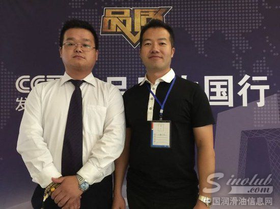 品质栏目主持人与康力博润滑油蒋健董事长合影留念