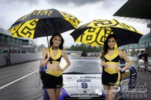财富石化赛车模特为新力动能车队性感助威