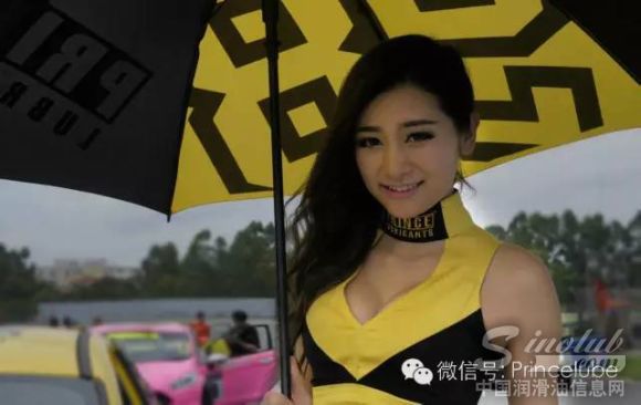 财富石化赛车模特为新力动能车队性感助威