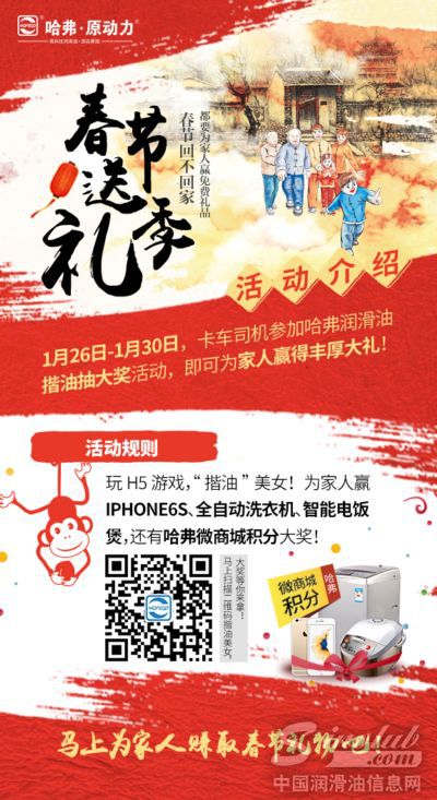 歇车!回家!过年!哈弗润滑油送年礼感恩卡车司机